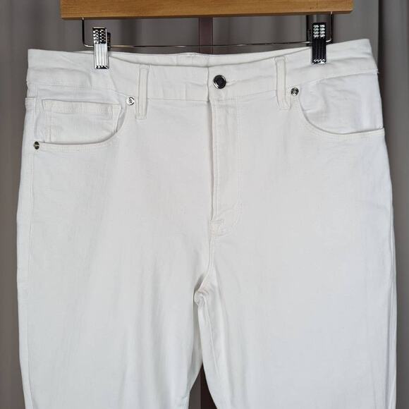 Good American Skinny Ankle Jeans White 15 - Picture 12 of 12